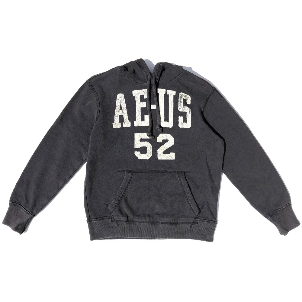 American Eagle Hoodie Women XS Extra Small Dark Grey Pullover Sweatshirt AS IS - Picture 3 of 8